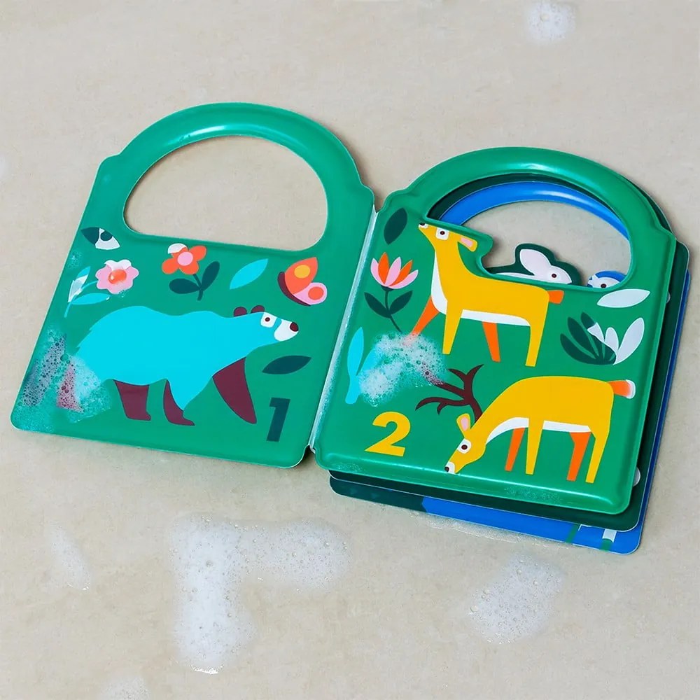 Interaktív játék Colour changing bath book Woodland – Rex London
