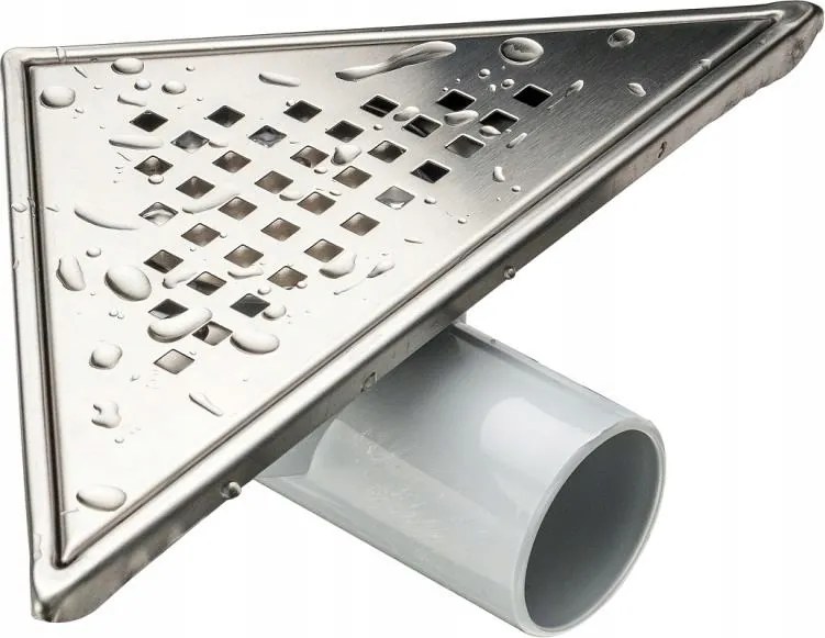 Padlóösszefolyó Sarokrács Rozsdamentes Fényes