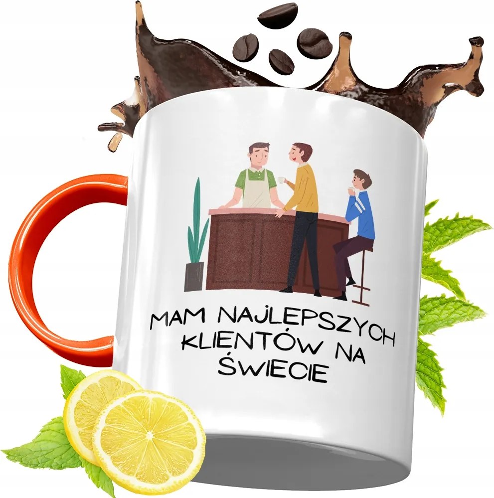 Narancssárga Bögre Csaposnak Ajándék fényképes nyomattal