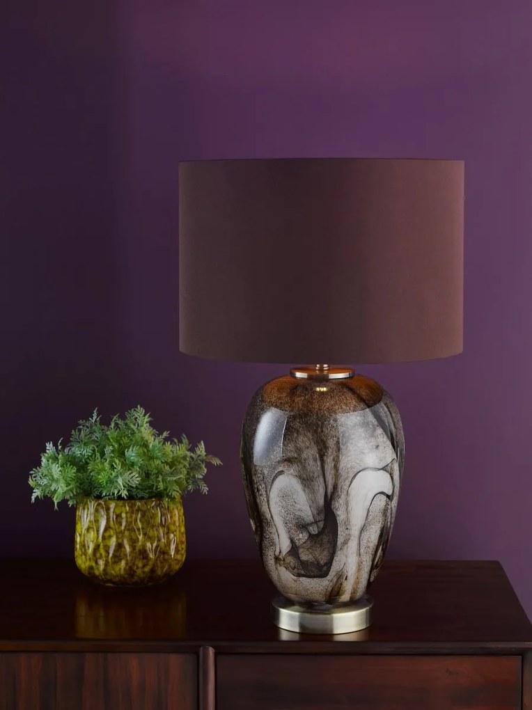 Dar Lighting glamour modern asztali lámpa egas barna darega4229