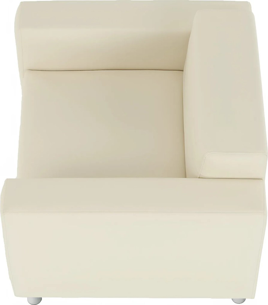 Fotel, textilbőr bézs, HOMKER