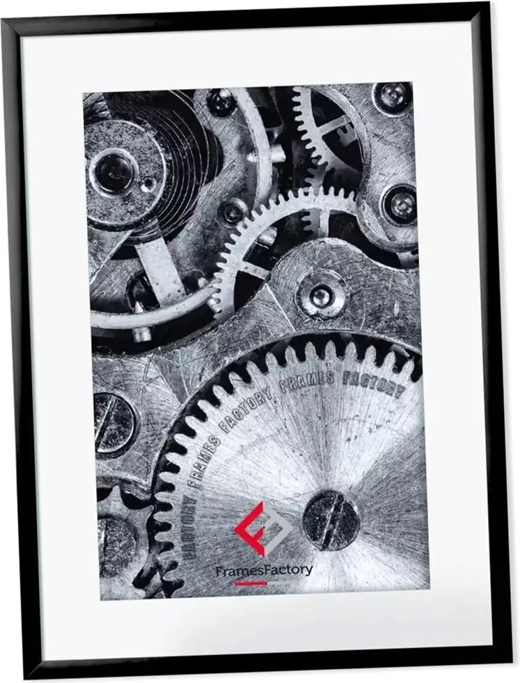 Alumínium Keret Plexiből, 13X18 CM, Fekete