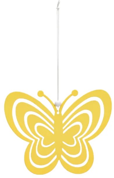 Függesztett fém pillangó PASTEL BUTTERFLY - több színben Termék színe: Rózsaszín