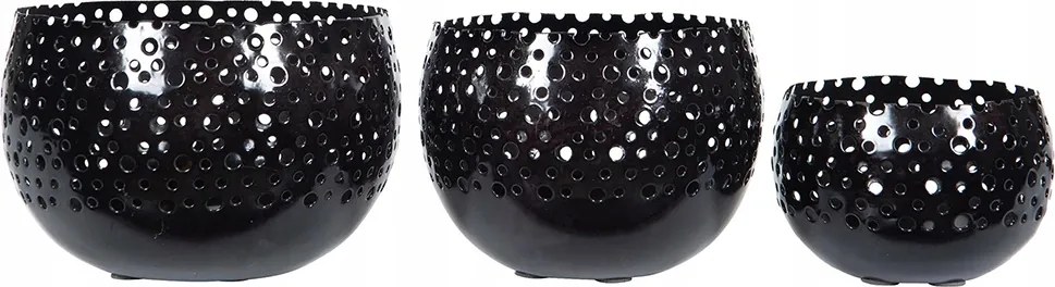 2 db Twinkle Virágtartó, fekete fém