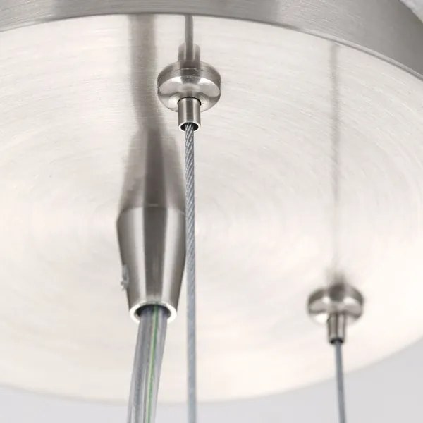 Orion HL 6-1559/2 - Csillár zsinóron BLANC 2xE27/60W/230V átm. 49 cm matt króm