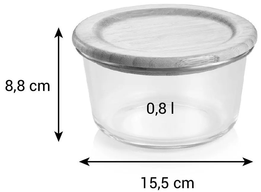 Élelmiszertartó üveg doboz Online – Tescoma