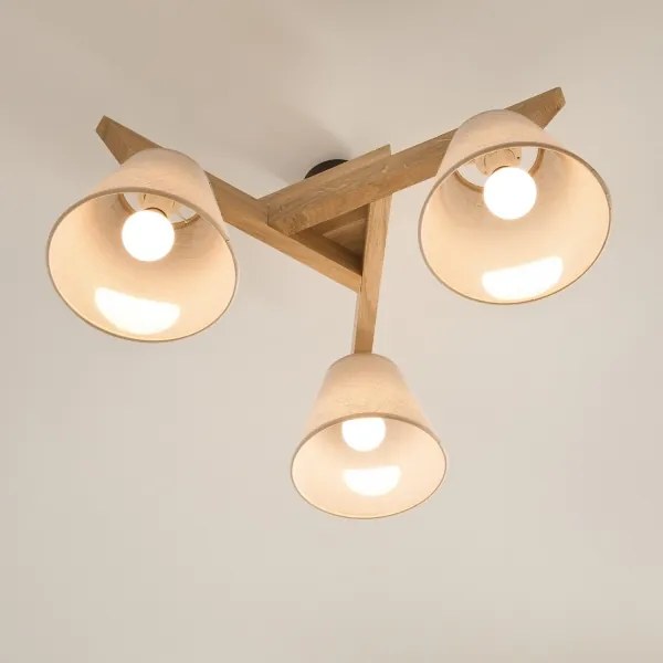 Fali lámpa ANTONIO 3xE14/40W/230V tölgy