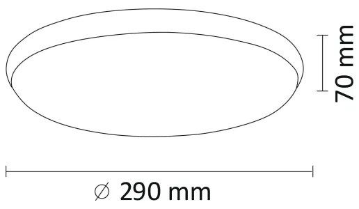 LED Mennyezeti lámpa KERN LED/15W/230V á. 29 cm