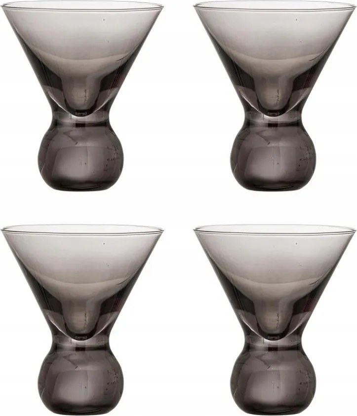 Bloomingville Corliss Koktélpoharak 4 db Szürke