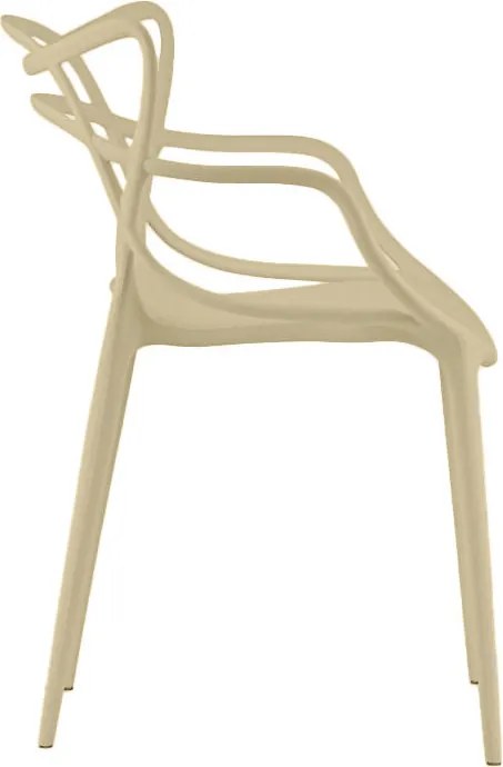 4 db KATO műanyag szék szett, bézs