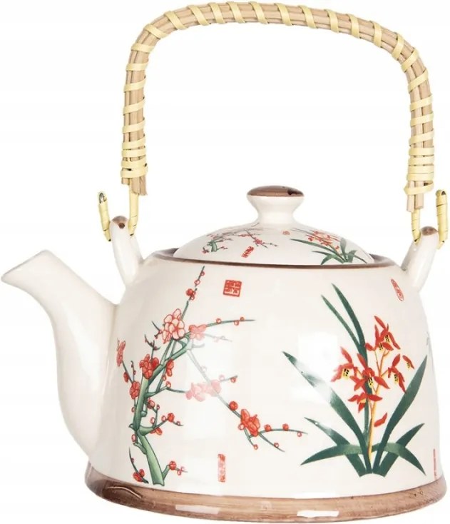 Teáskanna japán virágokkal 800 ml