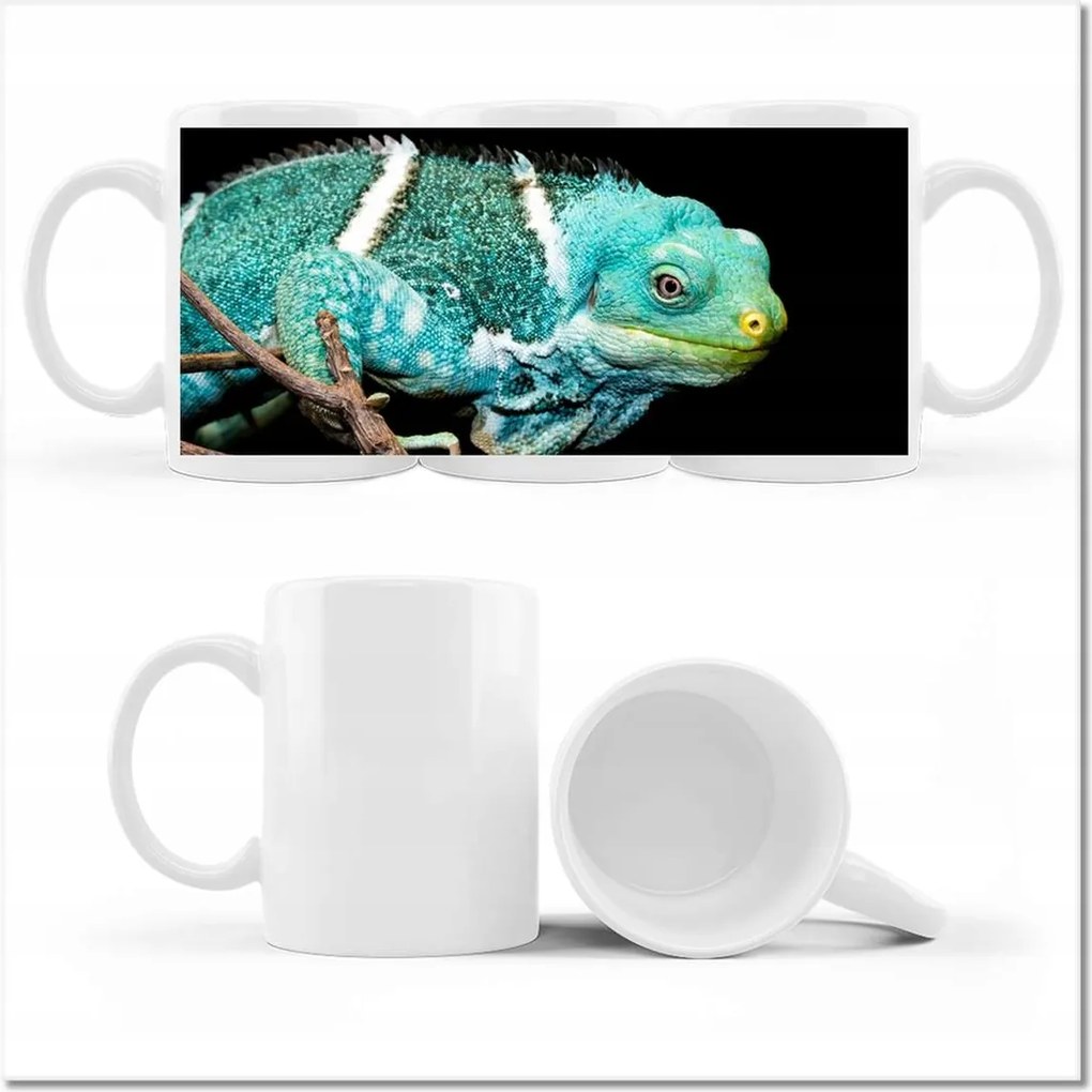 Kaméleon gyík mintás bögre