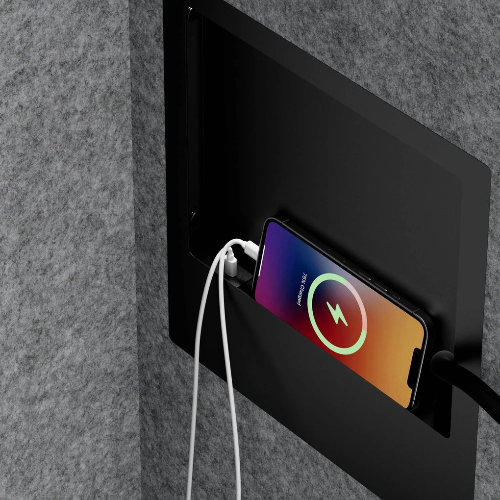 Sally 1150mm korpus Czarny - siedzisko Szary