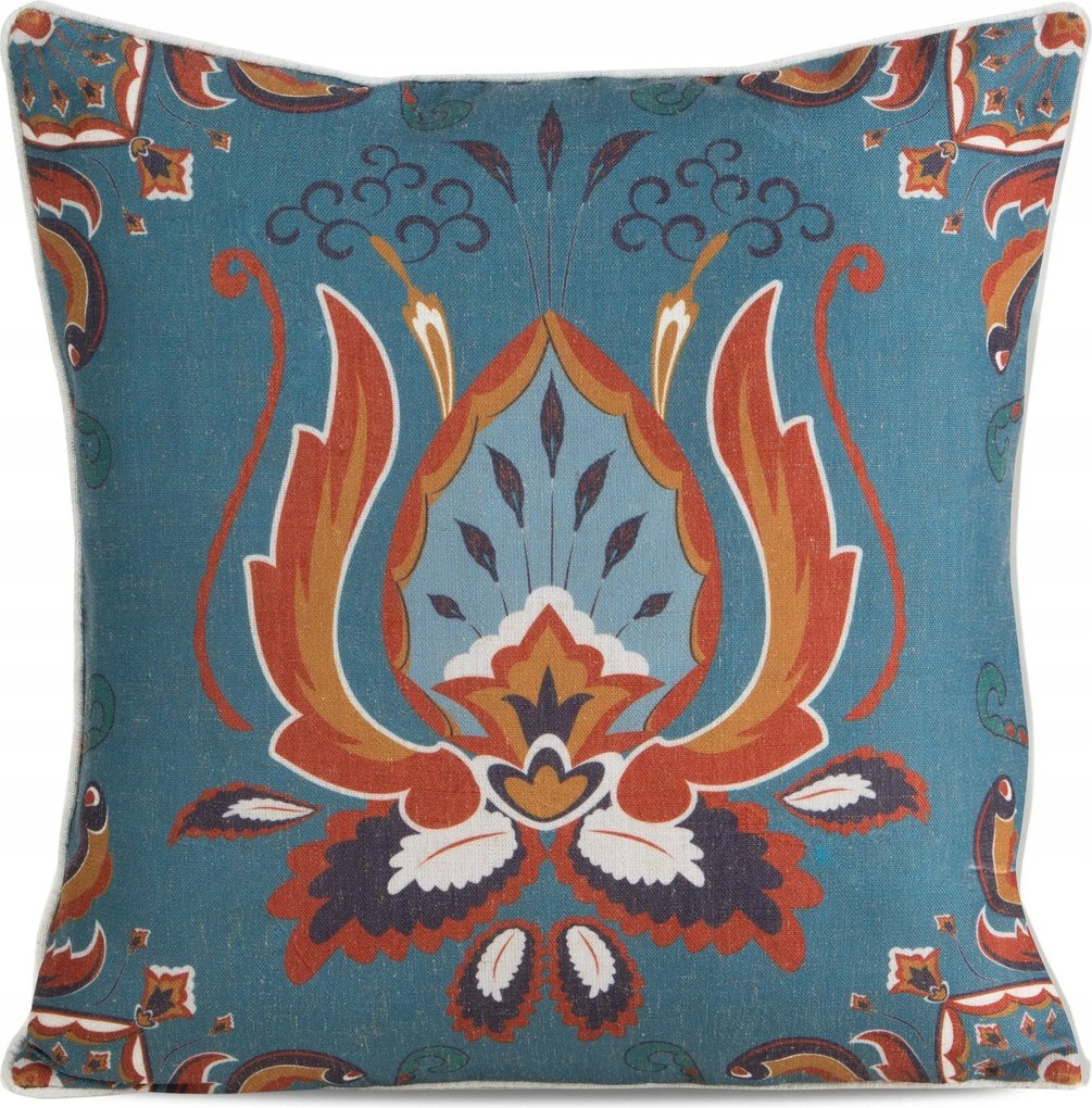 Díszpárnahuzat LEN11 45cm türkiz