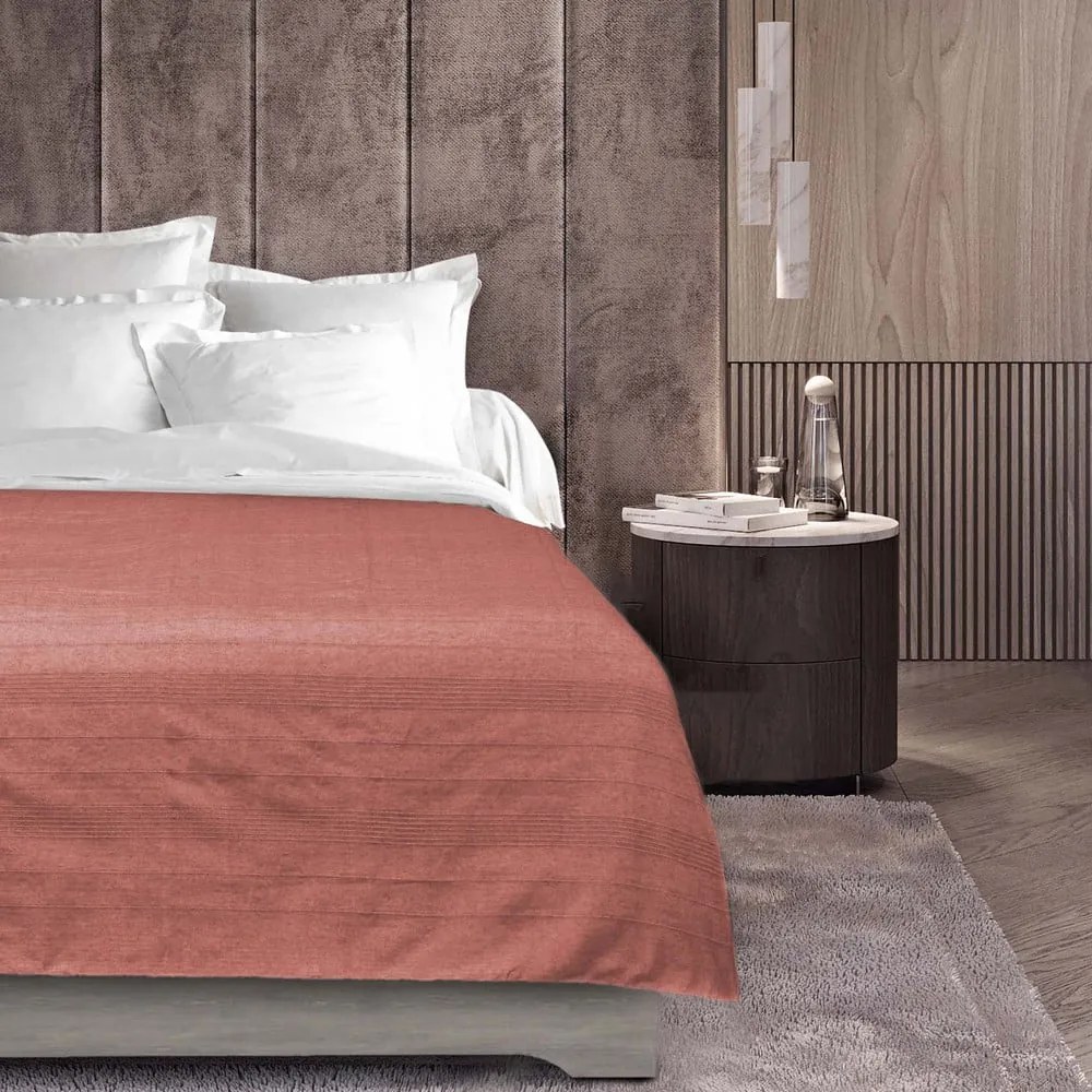 Téglavörös ágytakaró 180x220 cm Lucile – douceur d'intérieur