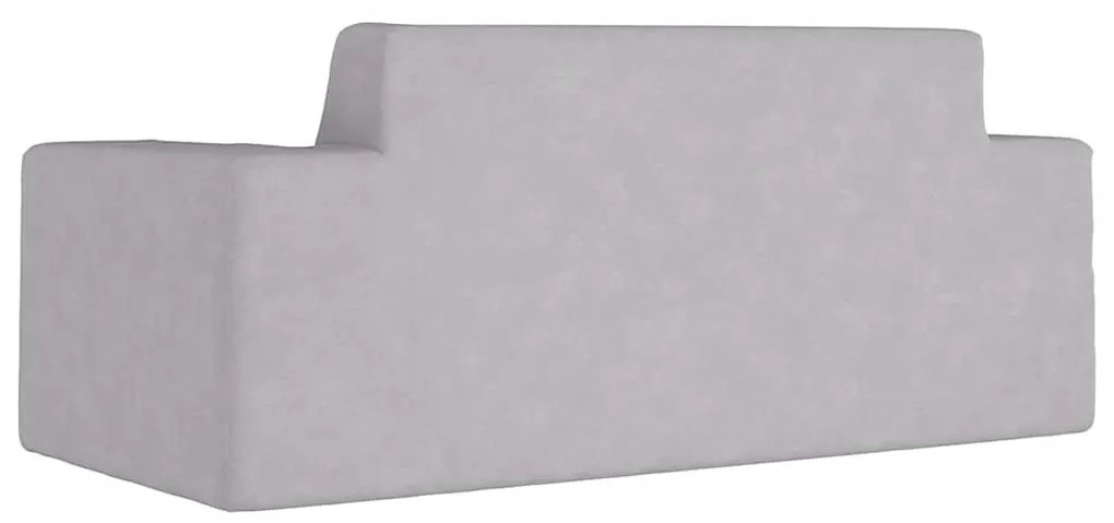 vidaXL kétszemélyes világosszürke puha plüss gyerekkanapé