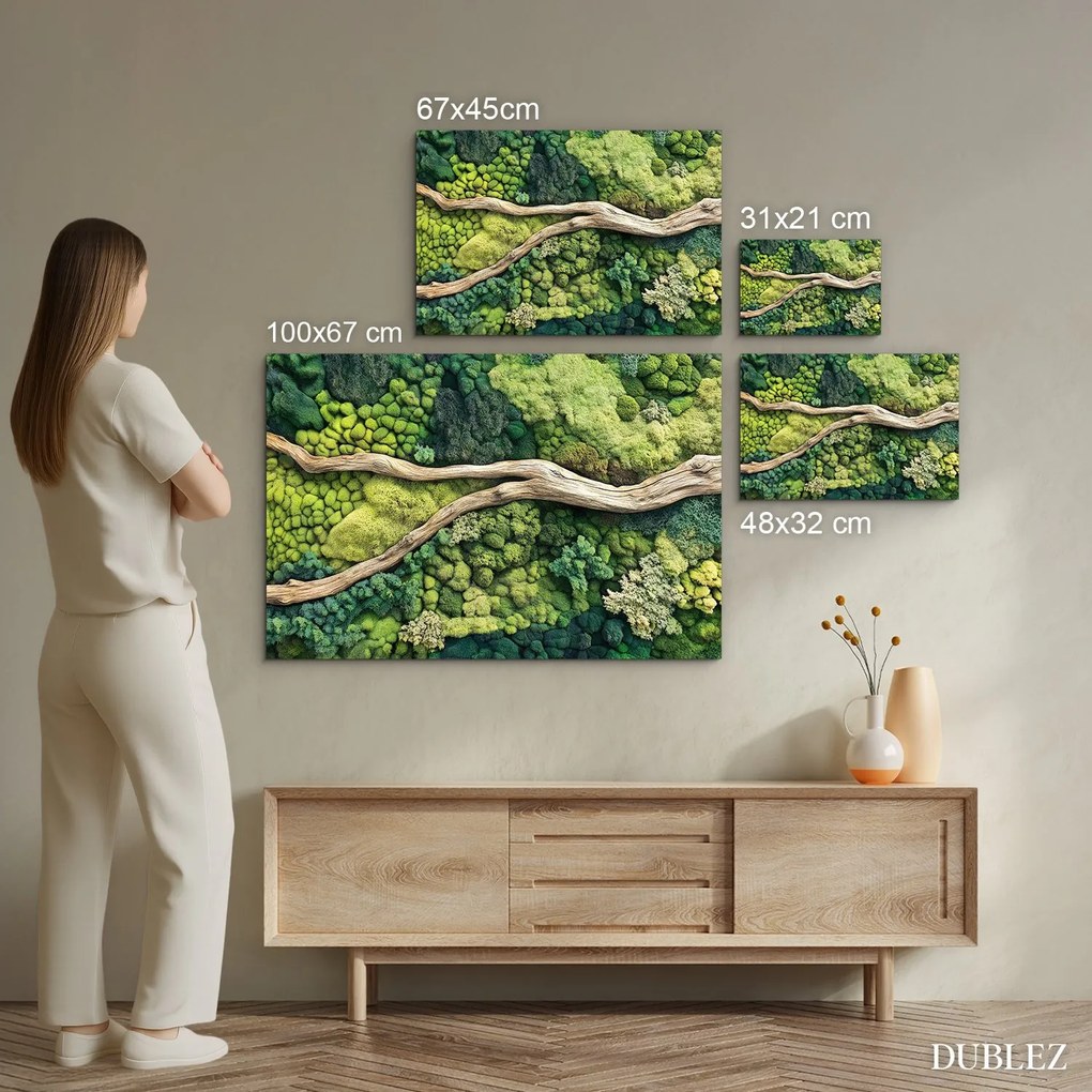 DUBLEZ | Moha kép utánzata - Ág az erdőben