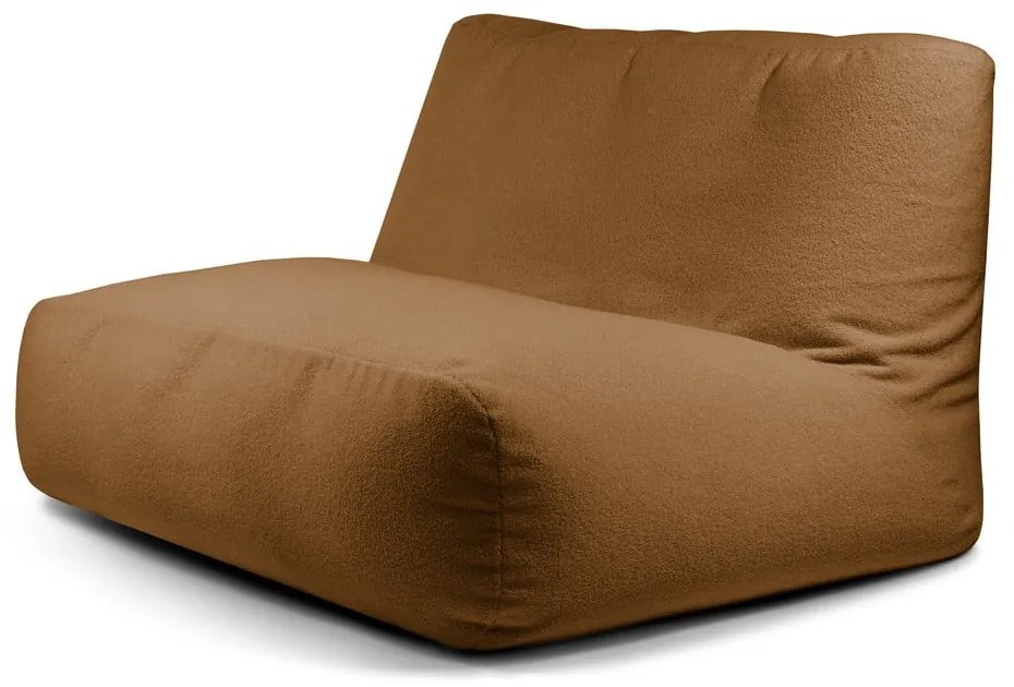 Barna buklé babzsákfotel Sofa Tube – SLOWDOWN