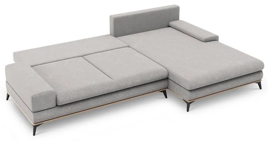Planet világosszürke kinyitható sarokkanapé, jobb oldali - Windsor &amp; Co Sofas