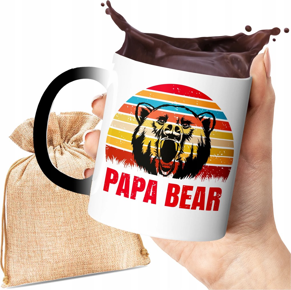 Bögre Apának Papa Bear Mágikus Színváltó Ajándék