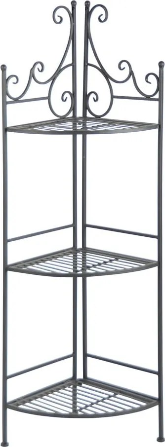 Fekete fém összecsukható virágtartó sarok állvány - Esschert Design