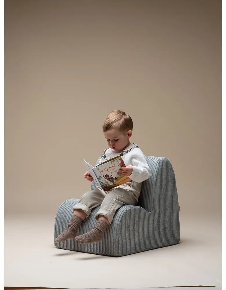 Mentazöld kordbársony gyerek fotel Cloud – Wigiwama