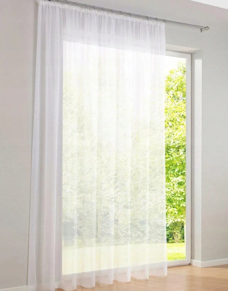 300/225 Fehér Függöny Szalaggal 1 Db