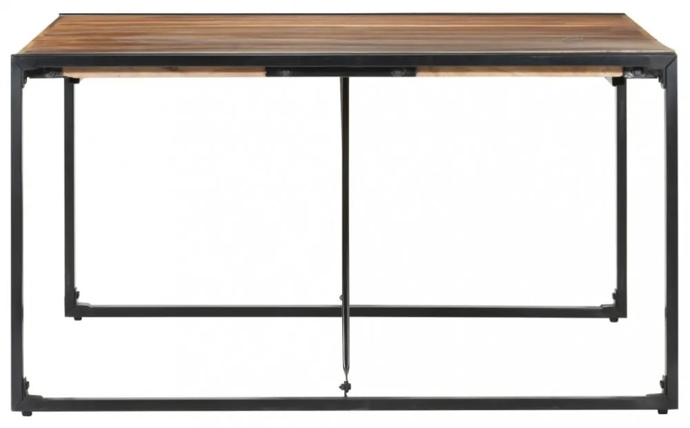 Paliszander felületű tömör fa étkezőasztal 140 x 140 x 75 cm