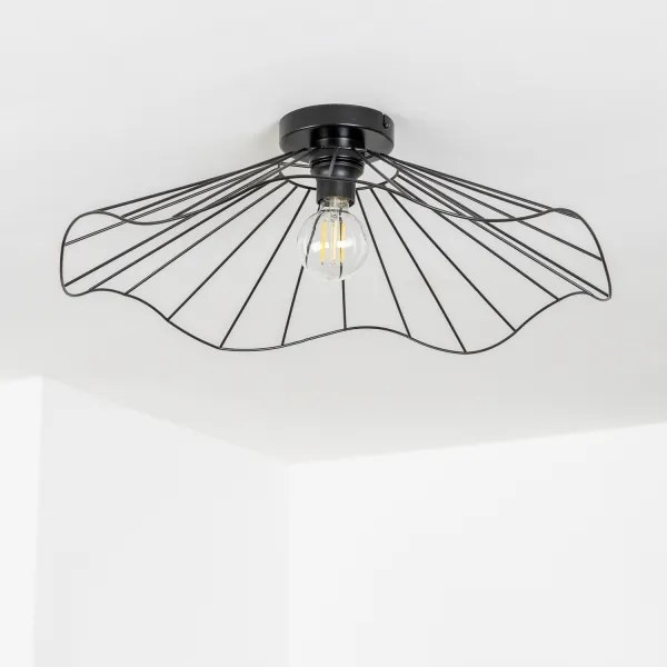 Brilagi - CERIA WIRE LED felületre szerelhető csillár 1xE27/40W/230V, átmérő 60 cm, fekete