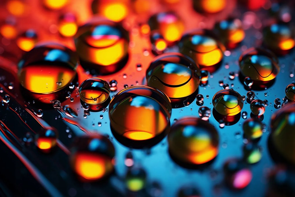 Poszter 91,5x61cm Közelvíz cseppek