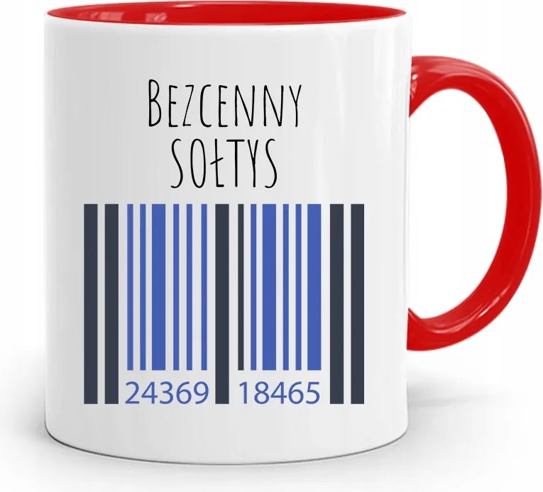 Soltys Bögre Piros Felbecsülhetetlen Értékű Soltys nyomott mintával