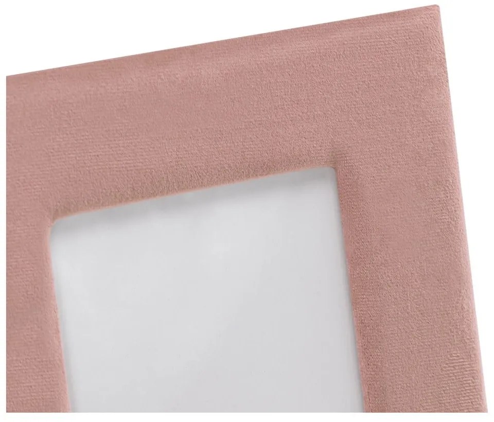 Rózsaszín műanyag álló képkeret 21x26 cm Velvo – Restilo