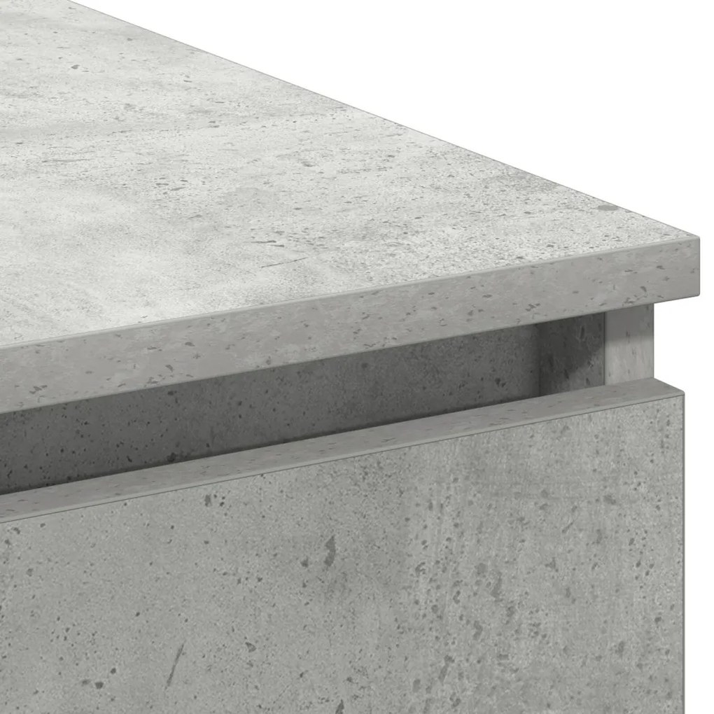 TV szekrény LED beton szürke 180x38x49 cm műgyanta