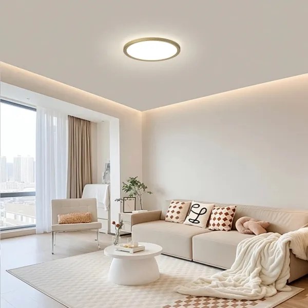 Brilagi - ULTRA SLIM LED fürdőszobai lámpa, 12 W, 230 V, Ø 22,5 cm, arany, IP54