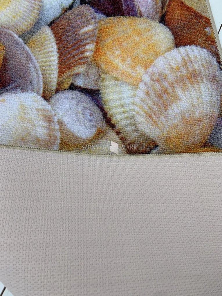Belépő szőnyeg gumis aljjal kis kagylós 50x80cm
