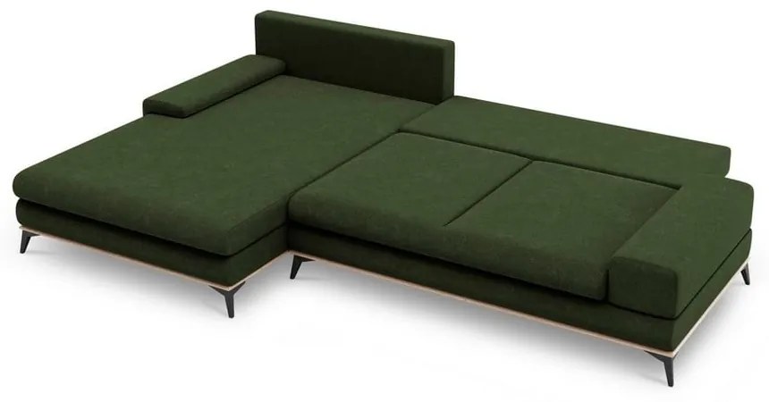 Planet palackzöld kinyitható sarokkanapé, bal oldali - Windsor &amp; Co Sofas
