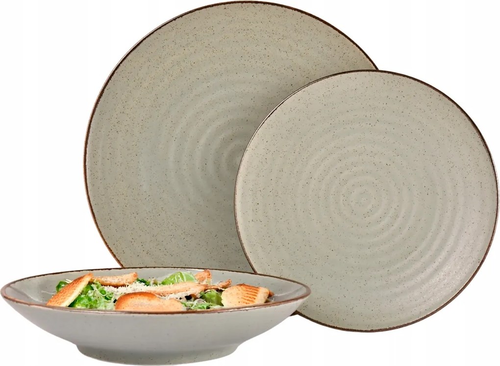 18 Db-os 6 Személyes Bogucice Circus Mint Tányér Szett