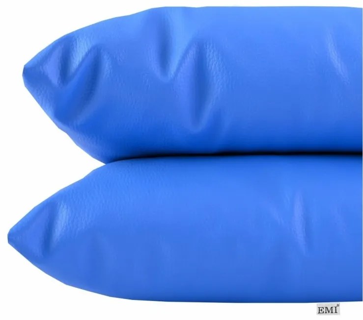 EMI kék színű műbőr párna, Párna 50x50 cm