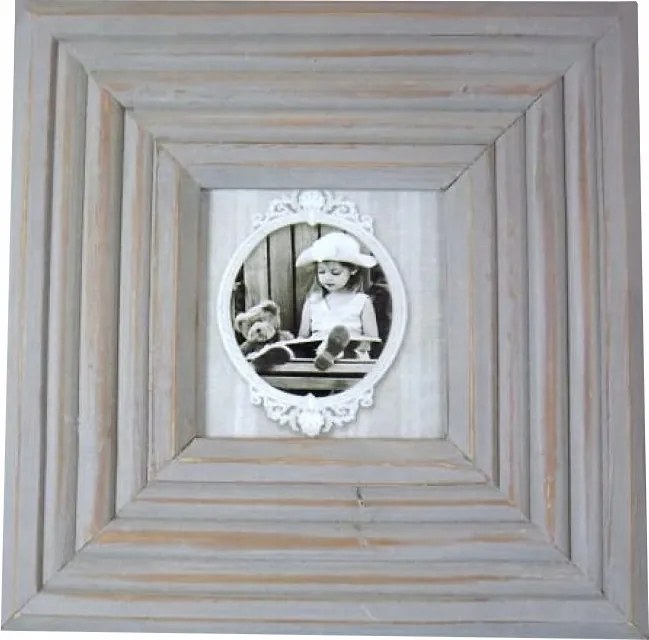 Fa álló képkeret 23x23 cm szép