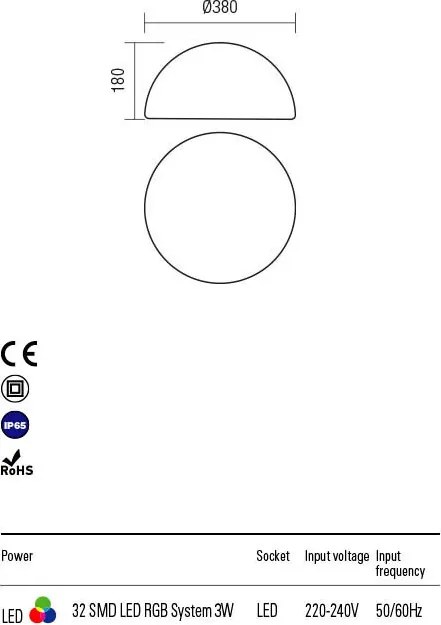REDO 90168 BLOB Kültéri Dekorációs Lámpa LED IP65