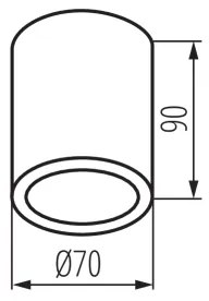 Kanlux 33362 - Kültéri spotlámpa AQILO 1xGU10/7W/230V IP65 antracit