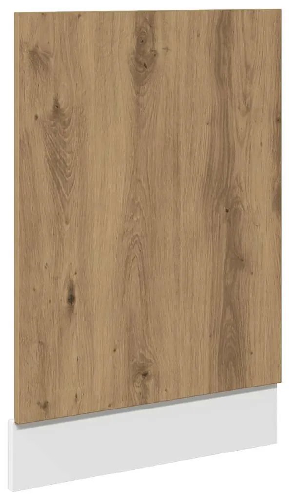 mosogatógép panel kézműves tölgy 45x3x67 cm műszaki fa