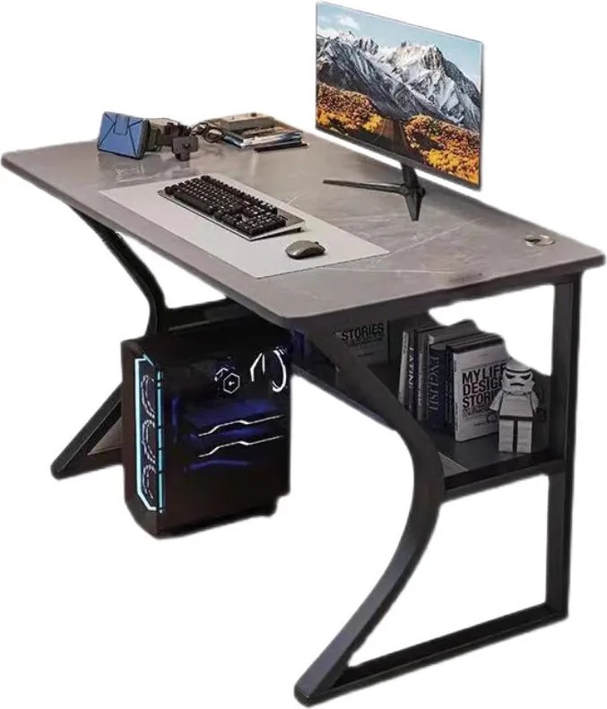 Gamer asztal minőségi íróasztal fehér 140x60x75 cm OTK-W2