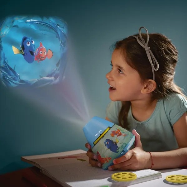 Philips 71769/90/16 - LED Gyerek projektor DISNEY DORY LED/0,1W/3xAAA
