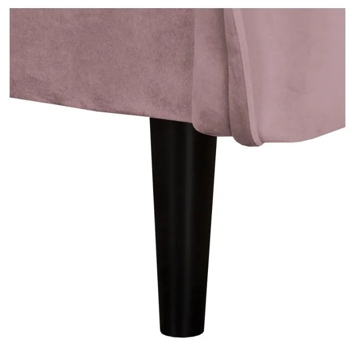 Levendula színű bársony kanapé 138 cm Juli – Ropez