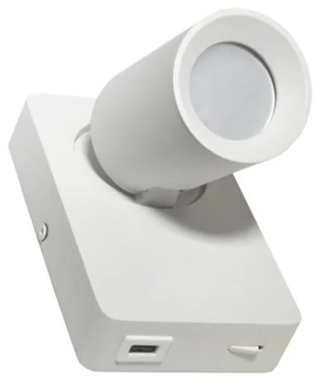 BOWI Fali spotlámpa TAFT 1xGU10/30W/230V USB fehér BW0199