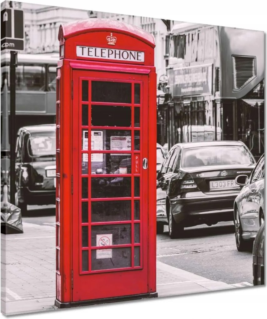 Vászonkép 50x50 London Fülke