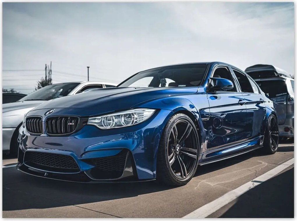 Poszterek 135x100 Kék Bmw M3 Auto