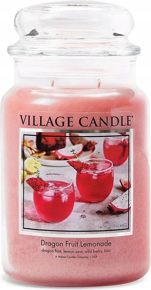 Nagy gyertya Dragon Fruit Lemonade Village Candle