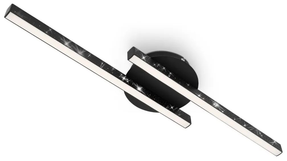 Briloner Briloner 3517-025 - LED Felületre szerelhető csillár REY 2xLED/6W/230V fekete BL1088
